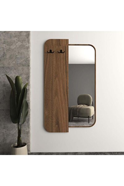 4gdran A luxurious wall mirror with a modern and elegant wooden frame in the color :(ciraragan)