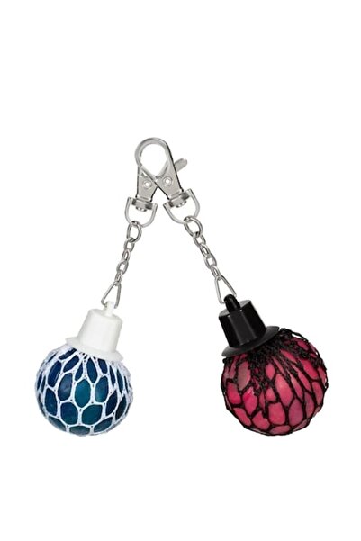 OEM Set de brelocuri cu bile anti-stres în formă de slime, albastru și roz, 4 cm