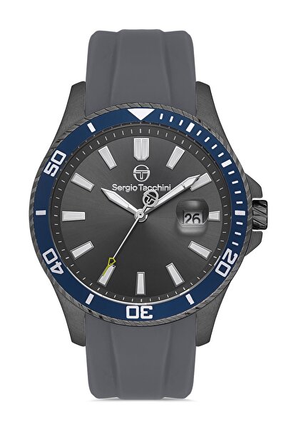 Sergio Tacchini Men's Wristwatch Esst.B.10361.4, Silicone Strap, 44 mm Case Diameter
