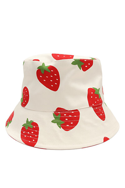 VELLICHOR Pălărie cu căpșuni cu imprimeu