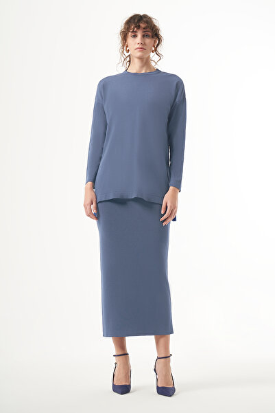 Nuss Mercerized Steel Knitted Skirt 013 Smoked