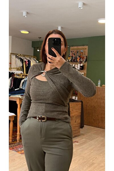 EYYE BUTİK Vizon Bluz