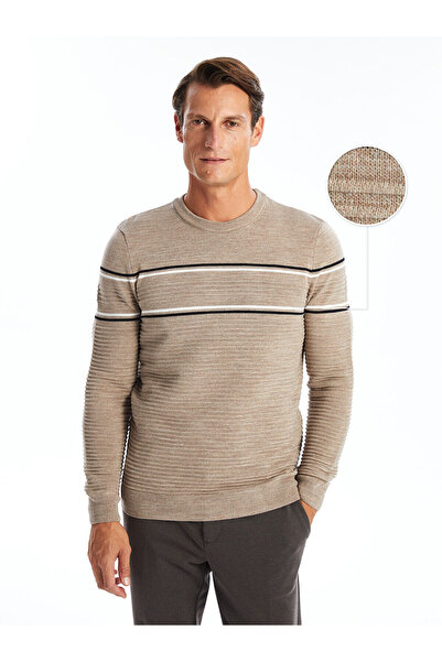 LC Waikiki Pulover pentru bărbați cu dungi - decolteu, mânecă lungă