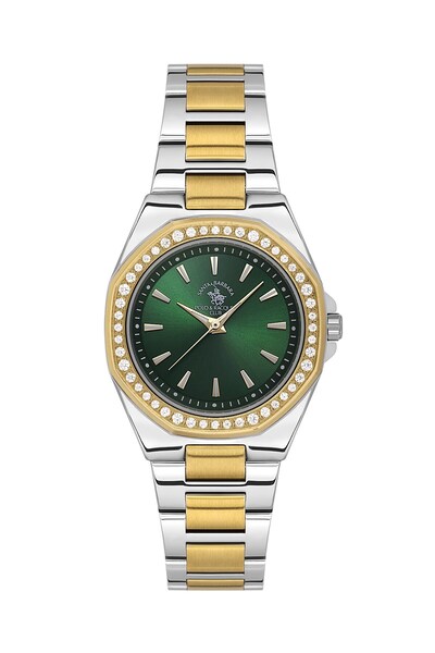 Santa Barbara Polo & Racquet Club ساعة يد نسائية ESSB.B.10647-5، سوار معدني، ...