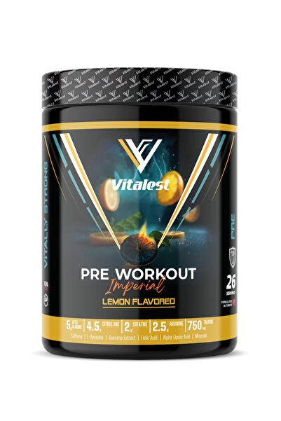 Vitalest Pre Workout 468G. 26 Servis LİMON