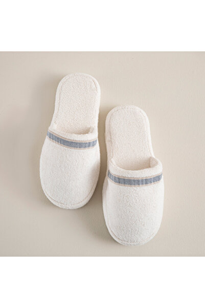 Chakra Derin Unisex Terlik Ekru/Marin Mavi