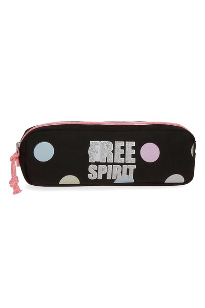 Movom Free Dots girls' school pencil case, 7x22x3 cm