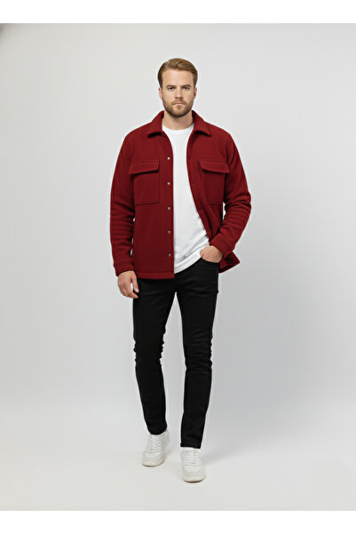 a02teks Ανδρικό πουκάμισο ελαφρύ Sports Cut Coat με κουμπωτά φλις ανδρικό που...