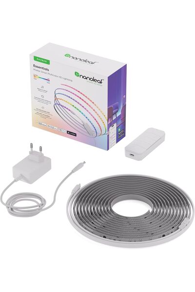Nanoleaf Essentials Matter Lightstrip LED Strip Starter Kit, Addressable HD 5M RGBIC