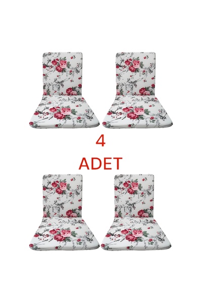 LENSA HOME Sandalye Minderi 4 adet - Standart Ölçü