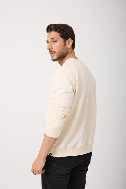 Giyimyol Men's Sweatshirt – Basic, Crew Neck, Comfortable Fit, Soft Cotton Fabric, Oversized