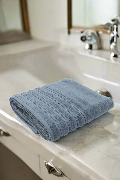 REDTAG منشفة شاطئ قطنية باللون الأزرق البحري