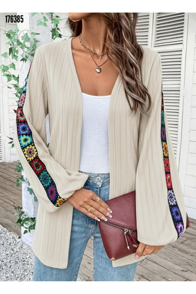 Modayakamoz Yeni Sezon Kadın Şardonlu Kaşkorse Ceket Uzun Kollu ve Önden Açık...