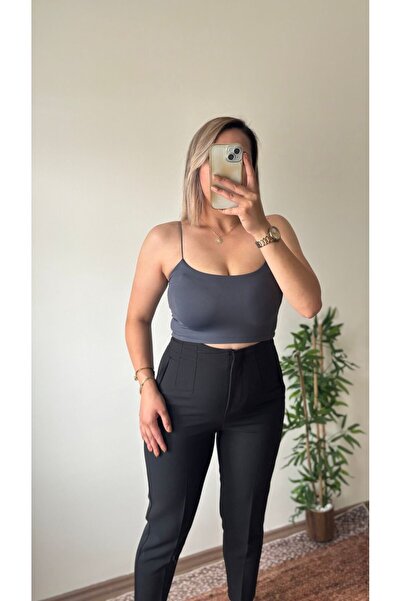 Butik Sandy Kumaş İp Askılı Crop