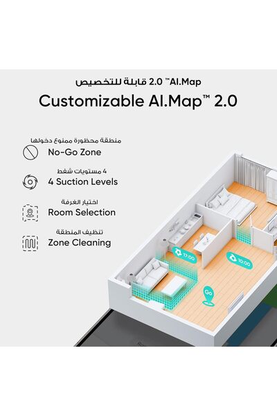 eufy L60 Hybrid Robot Vacuum Cleaner with Mop, 5,000 Pa Suction, iPath Laser Navigation
