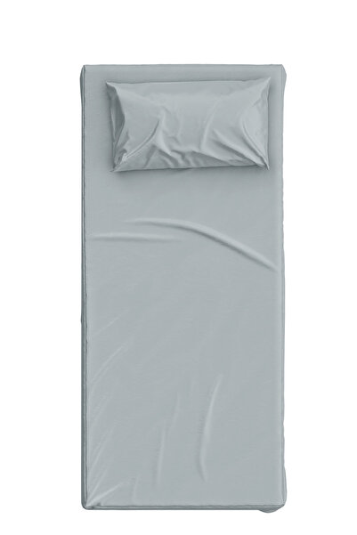 itsybitsy Basics Cotton Satin Gray Children's Bed Sheet Set 90X190Cm