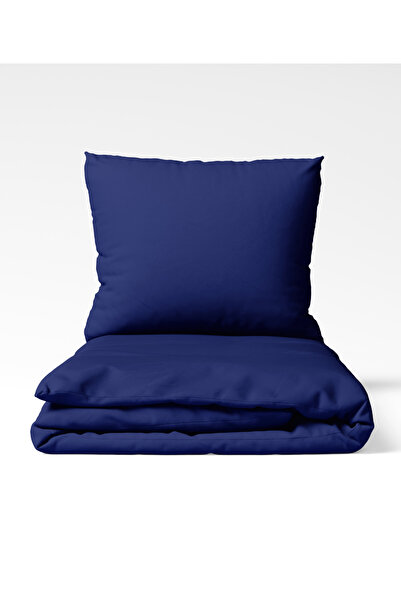 itsybitsy Basic, 100% Cotton Satin, Single Size, Elasticated Children's Sheet Set - Dark Blue 90X190