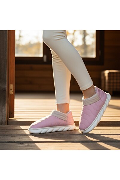 OEM Women's cotton-padded slippers, for indoors or short outdoor outings, H53