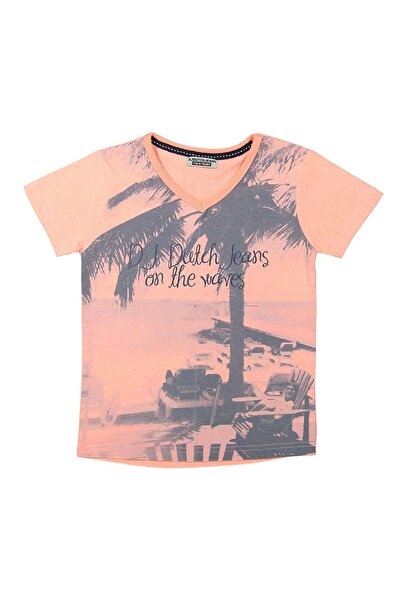 DJ Dutchjeans Момчешка тениска с тропически принт V DJDUTCHJEANS