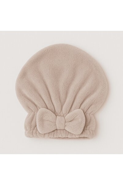 Mixbo Microfiber Hair Towel (cap), Mixbo, Nude with Bow, 25x25 cm