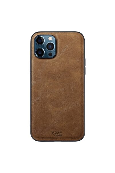 RoveZone Husă de protecție magnetică din piele pentru iPhone 12 - Maro