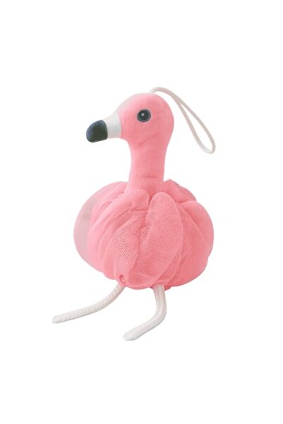 Mixbo Burete de baie exfoliant cu plasă Flamingo - Cremă