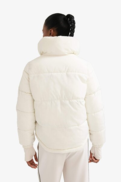 DeFacto Women's Coat Z1438Az/Er105 Ecru