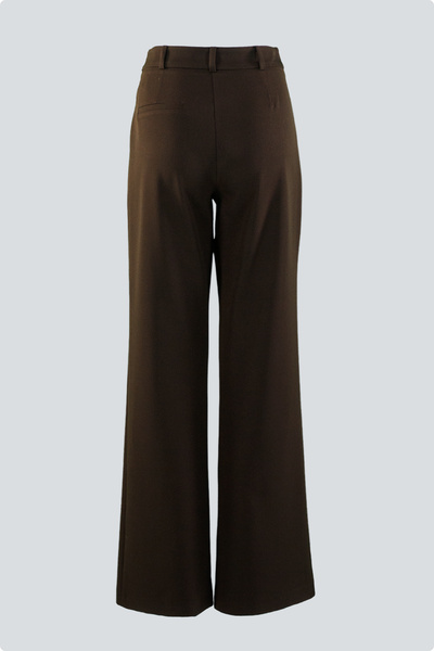 IDYL Straight-Leg Trousers with a Slit