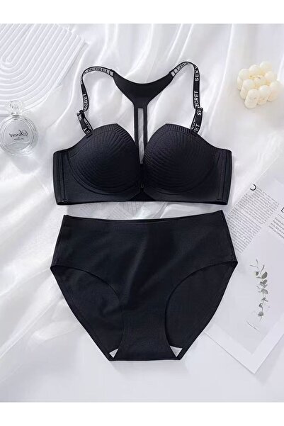 Eces Design Kadın Dikişsiz Destekli Sütyen & Slip İç Giyim Takımı W2007