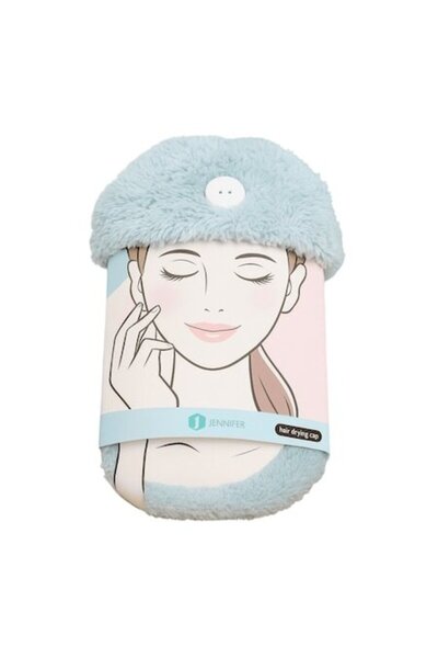 Mixbo Turban pentru uscarea părului, Mixbo, albastru deschis, pufos, 30x50cm