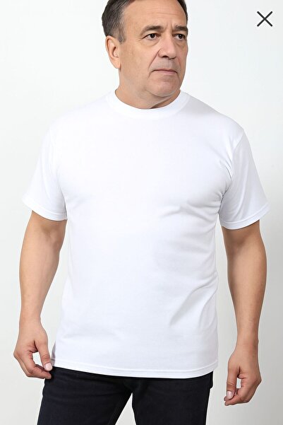 NO NAME Men's Crew Neck Plus Size Undershirt