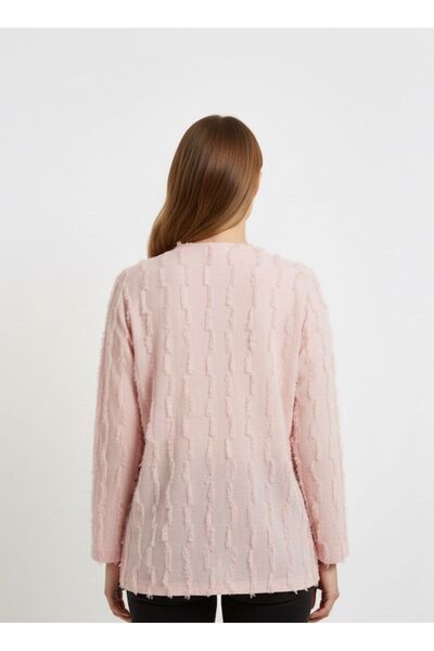 DEMOİSELLE Women's V-Neck Short Cardigan