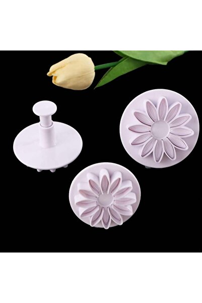 Dharst Set 3 decupatoare cu ejector - Crizantema