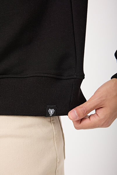 Giyimyol Men's Sweatshirt – Basic, Crew Neck, Comfortable Fit, Soft Cotton Fabric, Oversized