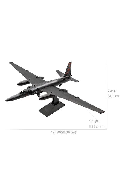 RoveZone Nano 3D Metal Puzzle - Colorful U-2 Dragon Lady Fighter Airplane, 44 Pieces