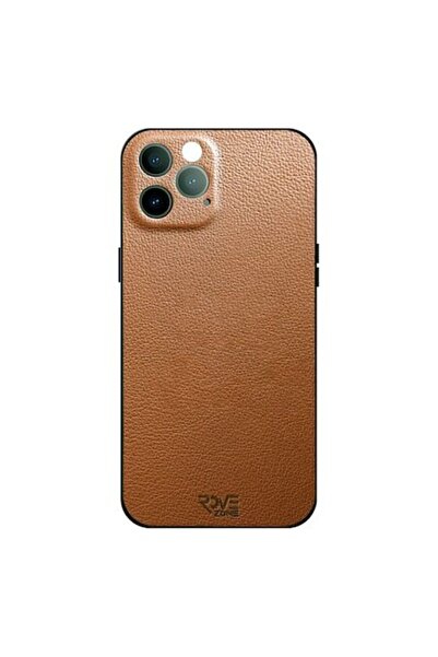 RoveZone Husă de protecție din piele PU cu protecție pentru cameră pentru iPhone 12 - Maro