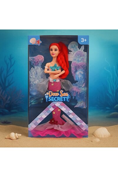 Mixbo Red-Haired Mermaid Doll with Accessories, Plastic, 33 cm, 3 years+