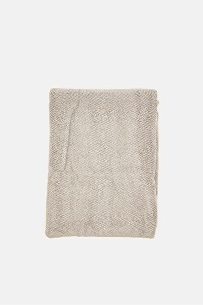 REDTAG Grey Textured Cotton Bath Towel