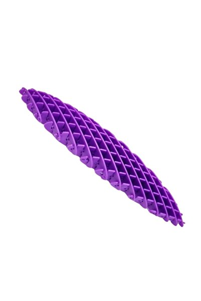 RoveZone Jucărie interactivă antistres în formă de vierme, flexibilă și modelabilă, 25 cm, violet