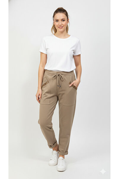 della moor Women's Mink Italian Pocket Stone Modal Pants