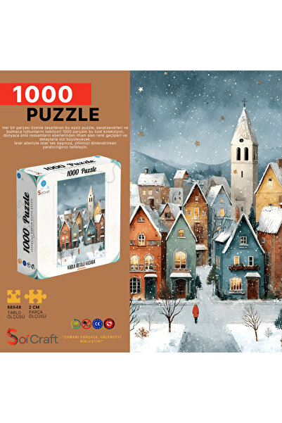 Soi Craft 1000 Piece Puzzle Snowy Town Streets