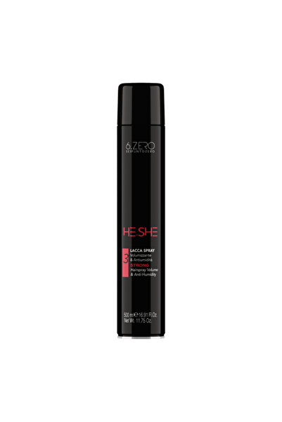 6.Zero He.She – Strong Hairspray for Volume and Anti-Humidity 500 ml