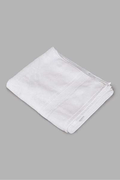 REDTAG White Textured Cotton Beach Towel