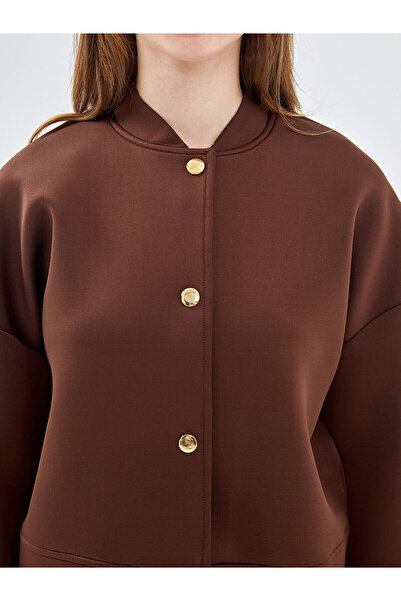 LC Waikiki Özmarka New Season Plain Oversized Women's College Jacket