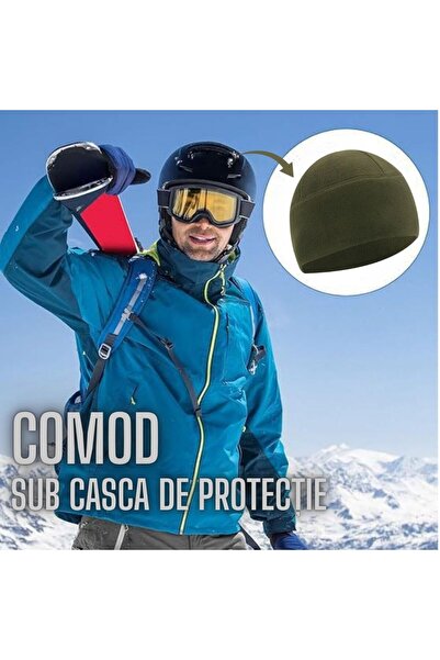 Hipolar Autumn - Winter Hat, Black, Soft Polar Fleece, Size L 54 Semi-elastic