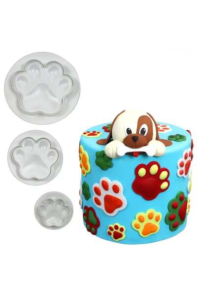 Dharst Set 3 decupatoare cu ejector - Labute de catel