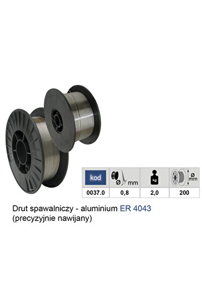 Maxrom Sarma sudura aluminiu ER 4043 0.8mm 2Kg 200mm ADLER MA0037.0