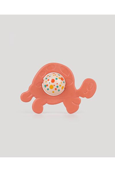LETS BE CHILD لعبة خشخيشة على شكل سلحفاة لطيفة - سلمون