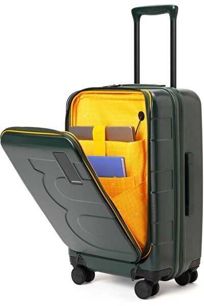 MOKOBARA Em Cabin Pro 56 cm Polycarbonate Hardside Carry-On (Green Energy Sunray)