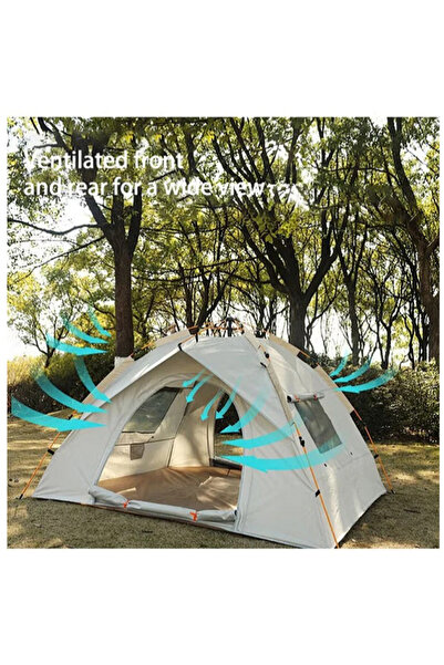 Sumkyle خيمة تخييم مزدوجة، خيمة أوتوماتيكية، خيمة فورية قابلة للإزالة وقابلة ...